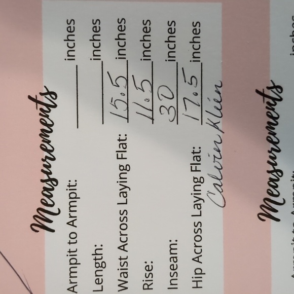 Calvin Klein Black Straight Leg Pant, Trouser, Slack leather band @ Waist 2 - Picture 9 of 9